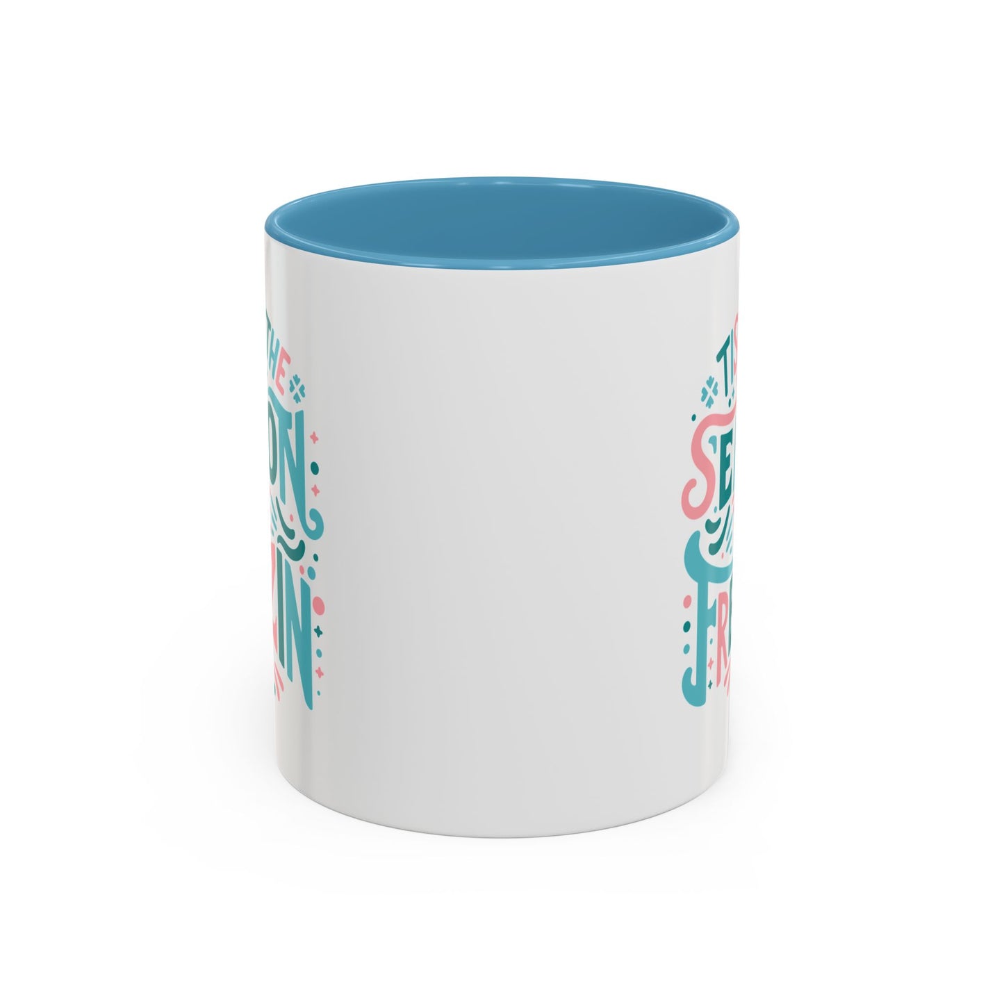 Coffee Mug Cup (11, 15oz) - Tis the Season to be Freezing - Christmas Cool Vintage Theme Style