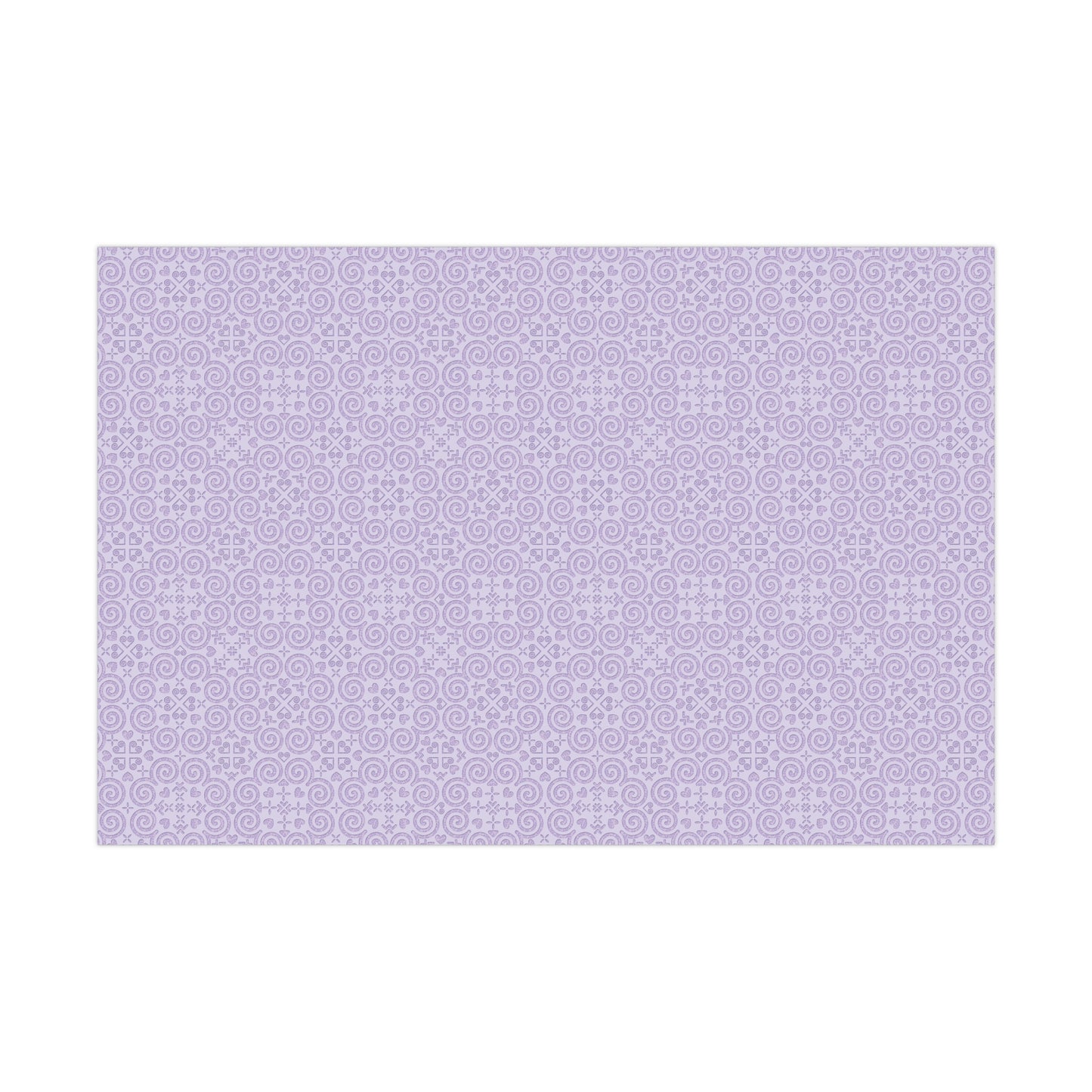 Gift Wrap Papers - Hmong Inspired - Debossed Leaf Pattern - Purple Theme
