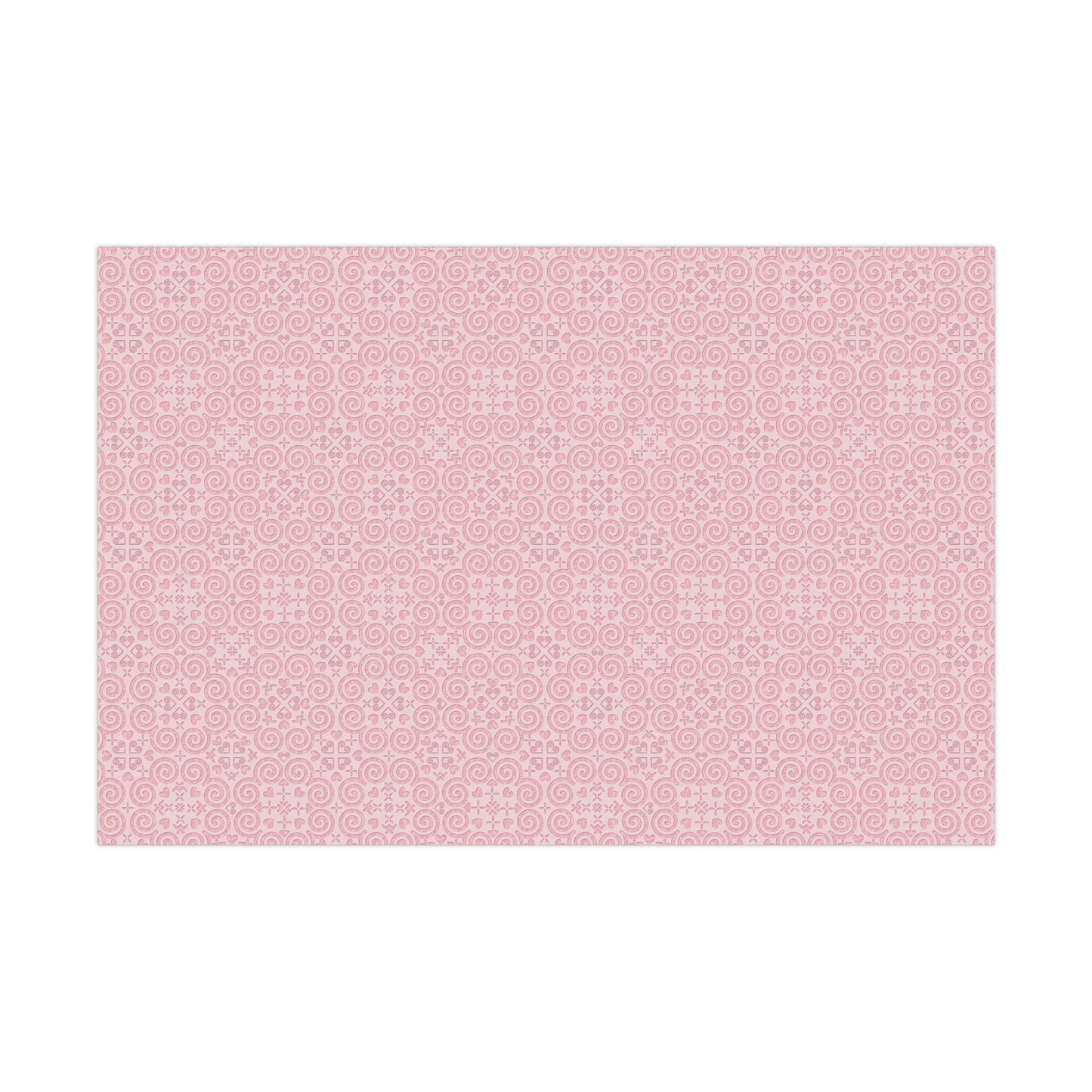 Gift Wrap Papers - Hmong Inspired - Debossed Leaf Pattern - Pink Theme