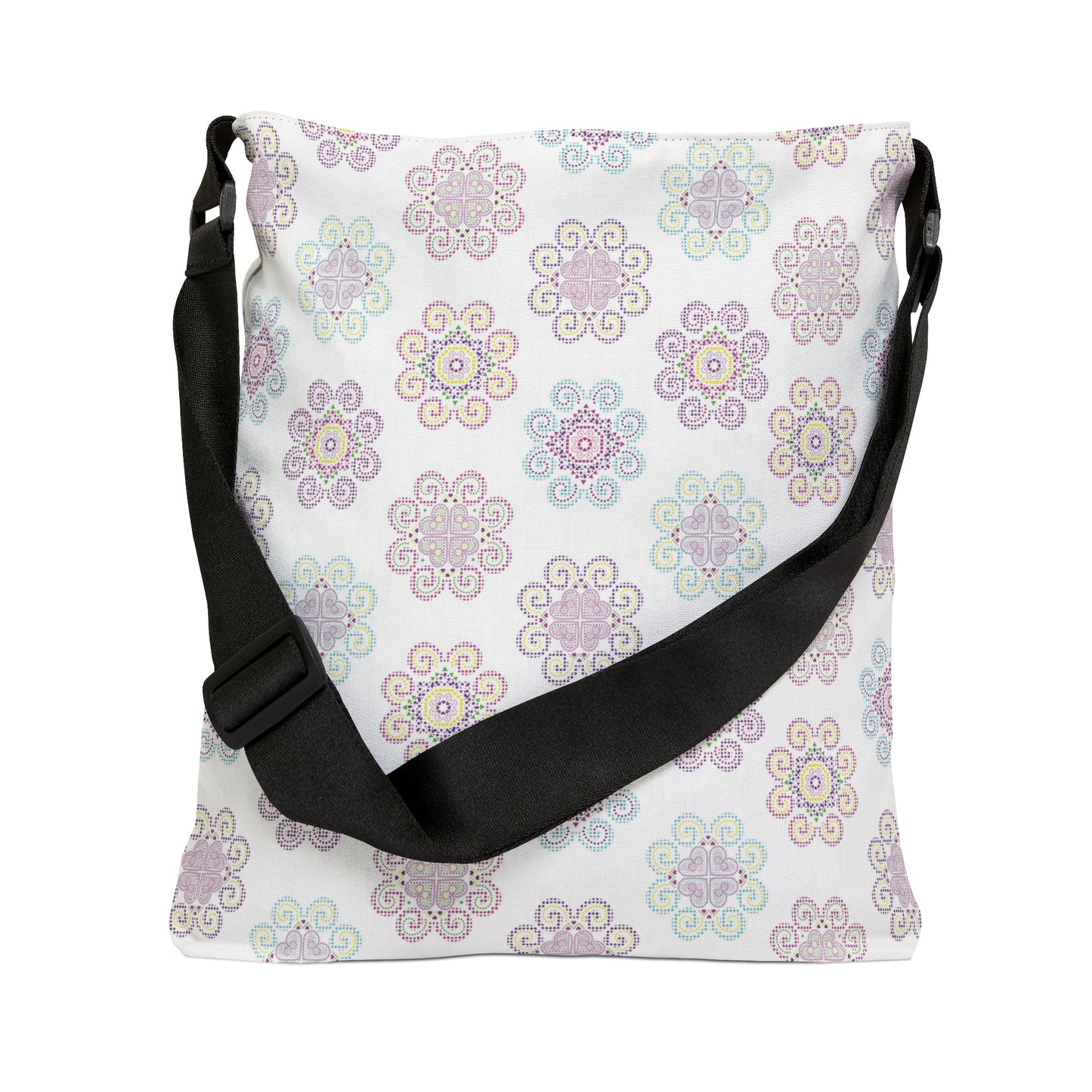 Adjustable Tote Bag (AOP) - Hmong Inspired Design (Larger Design)