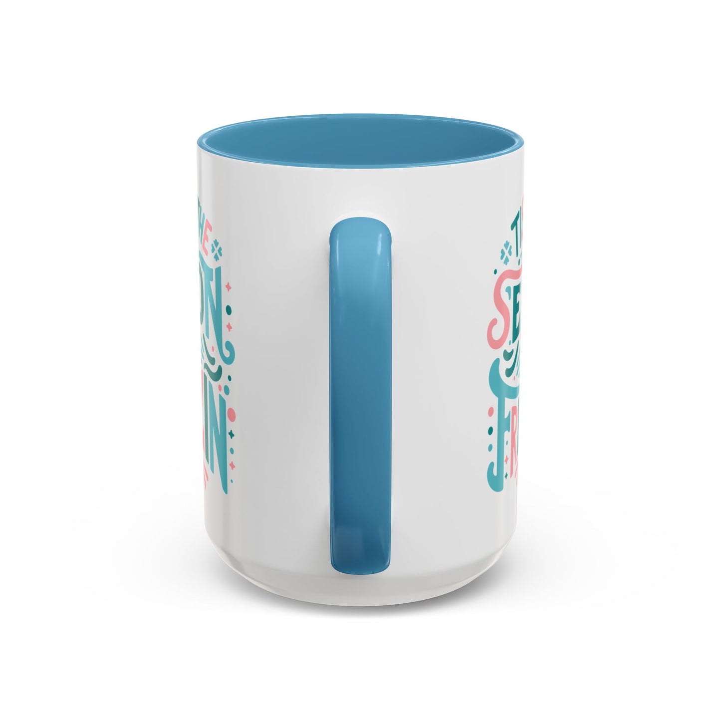 Coffee Mug Cup (11, 15oz) - Tis the Season to be Freezing - Christmas Cool Vintage Theme Style
