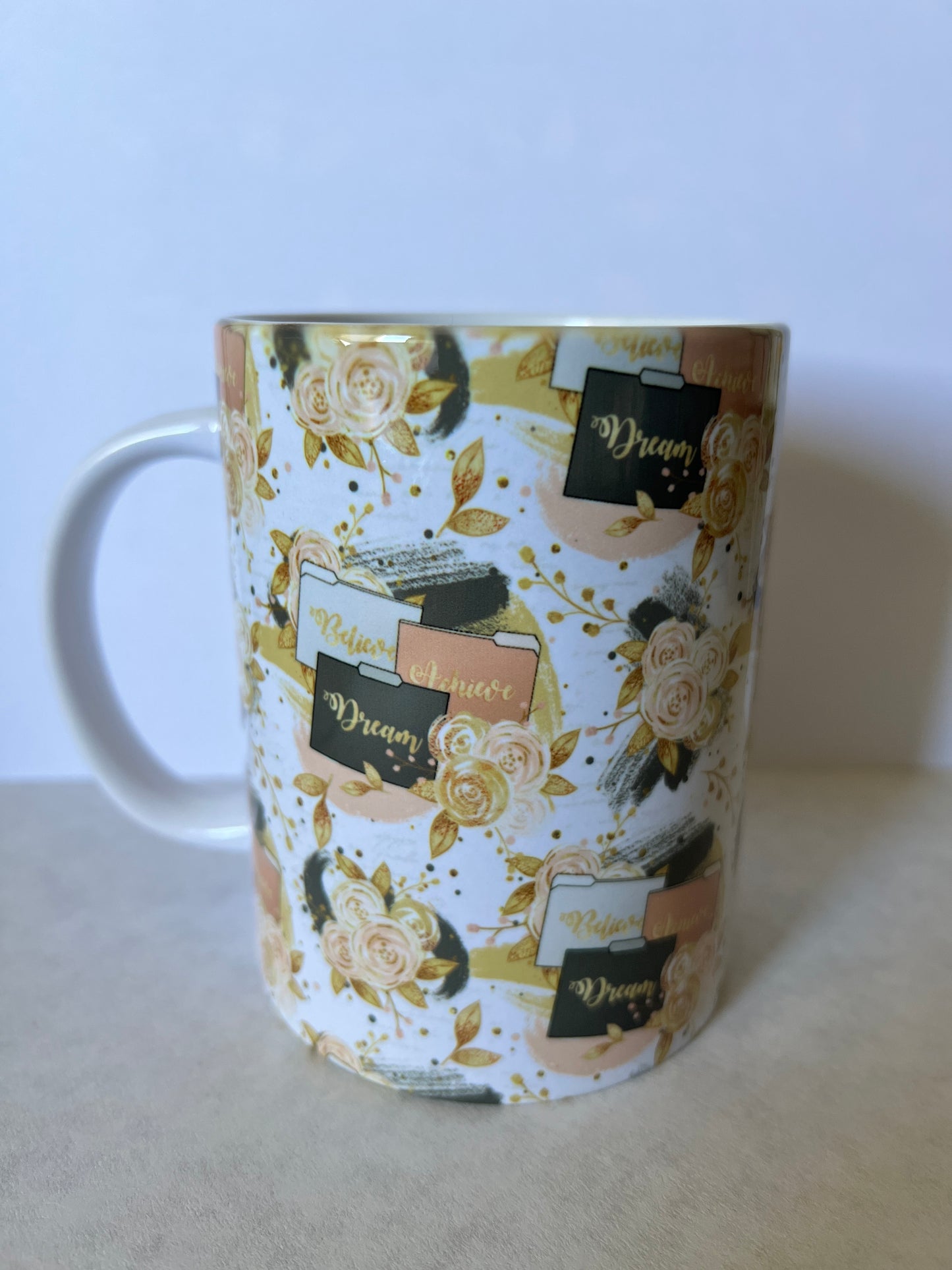Mug 15oz White Ceramic - Boss Babe Planner Theme