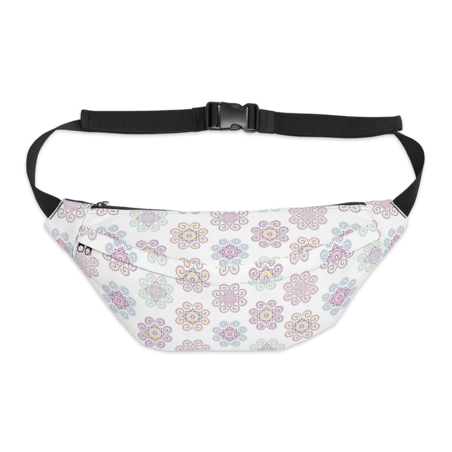 Large Fanny Pack - Hmong Inspired Design - White BG