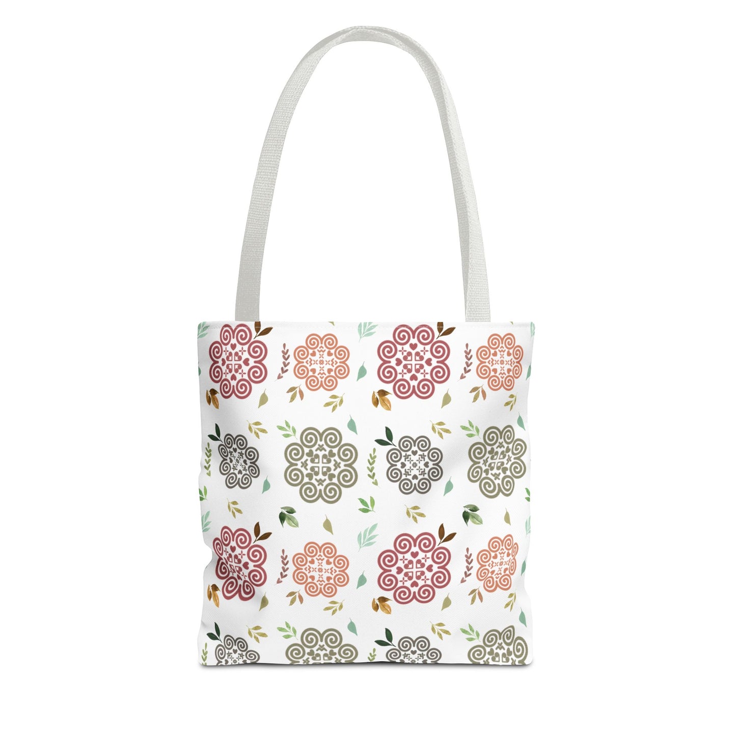 Tote Bag (AOP) - Hmong Inspired Design - Fall Theme - Watercolor Leaves Pattern