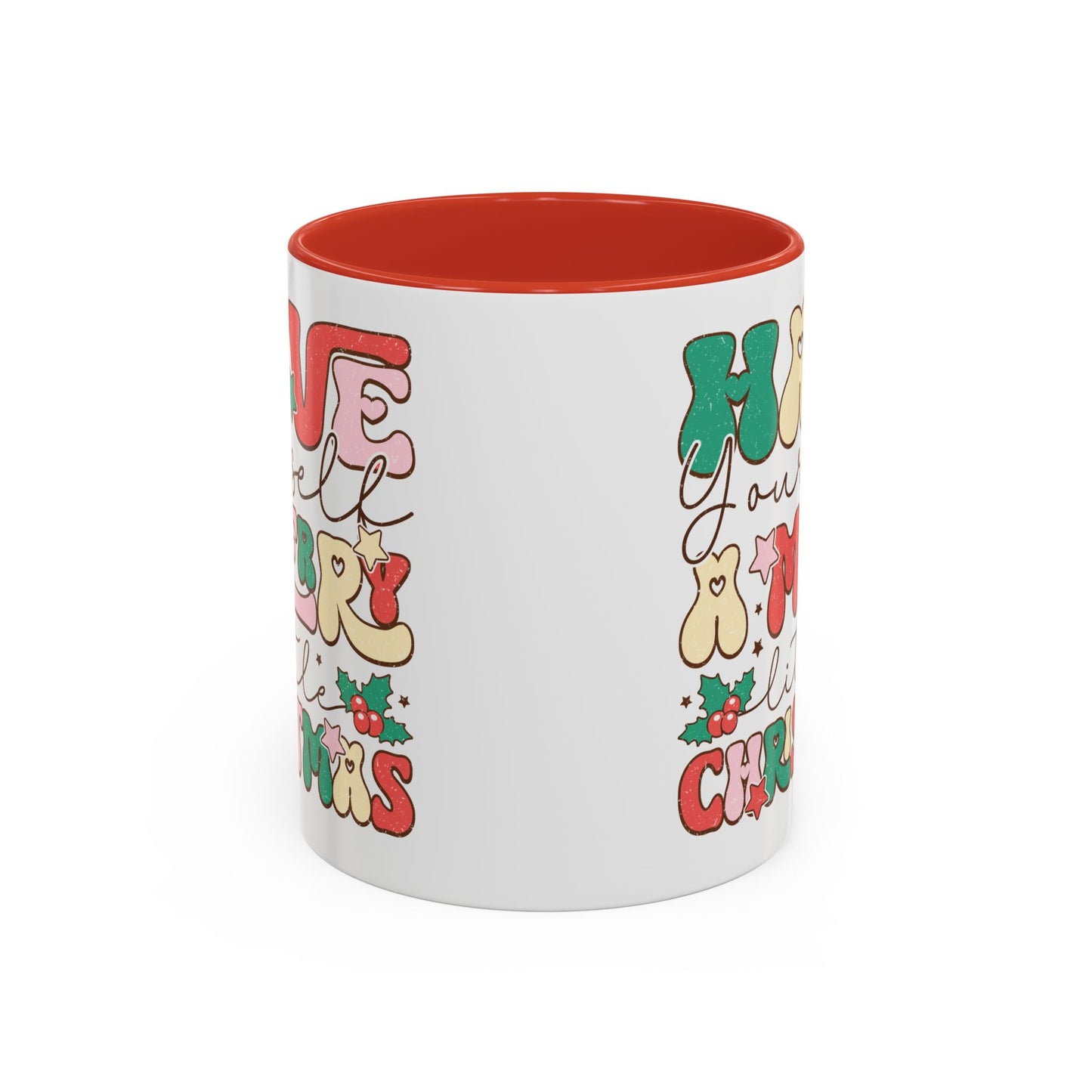 Coffee Mug Cup (11, 15oz) - Have Yourself a Merry Little Christmas - Retro Vintage Style Theme
