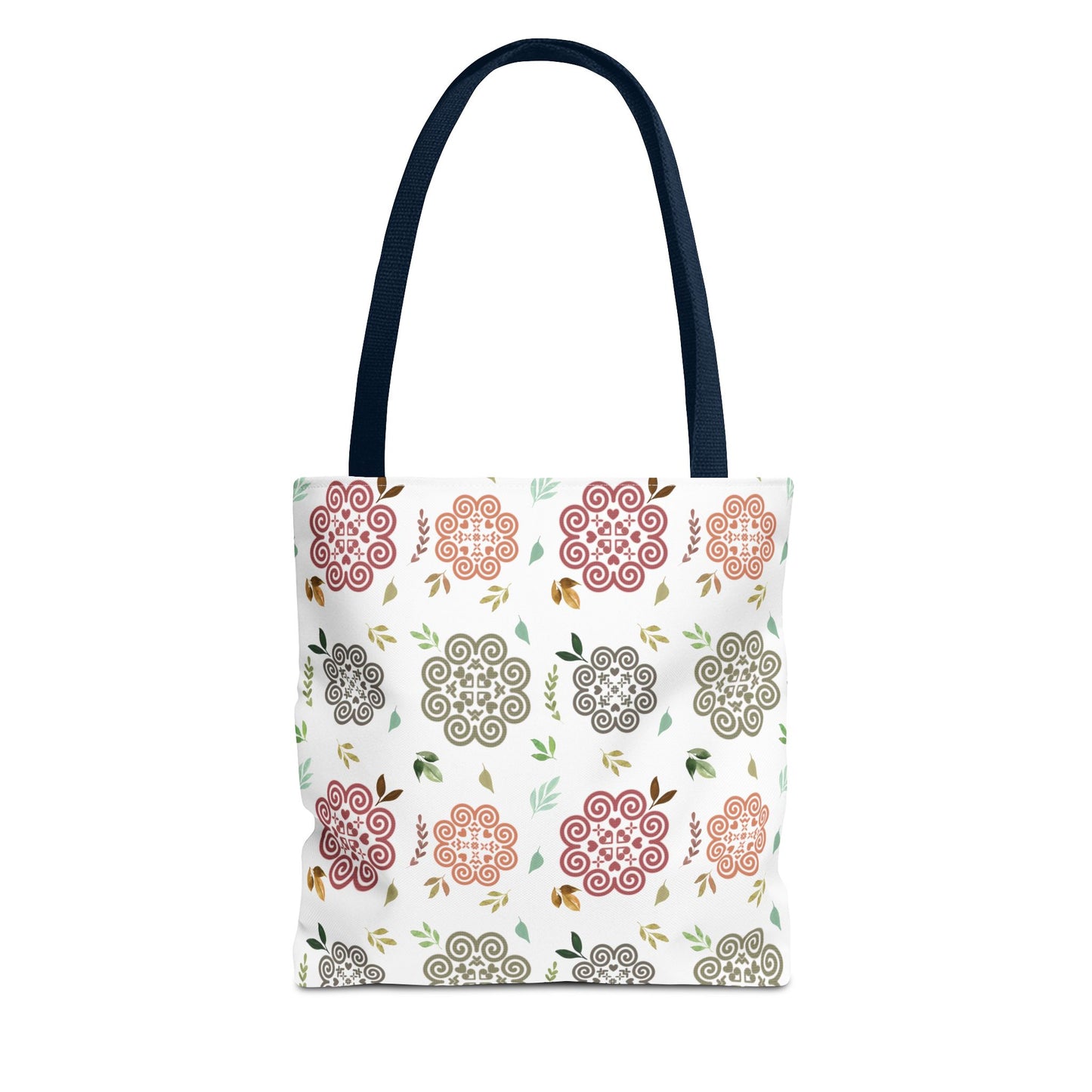 Tote Bag (AOP) - Hmong Inspired Design - Fall Theme - Watercolor Leaves Pattern
