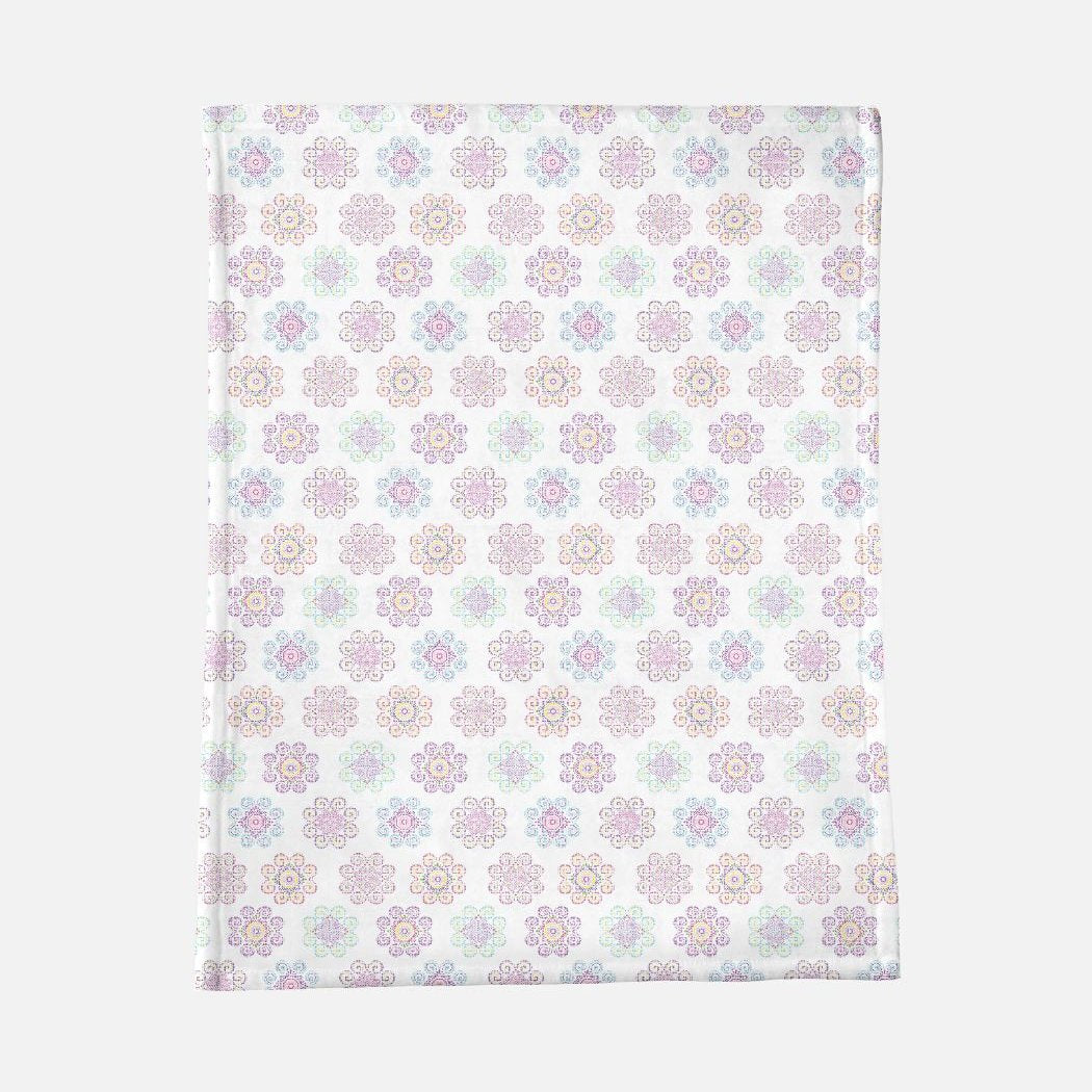 Minky Blanket - Hmong Inspired - Color Pattern (Smaller Design)