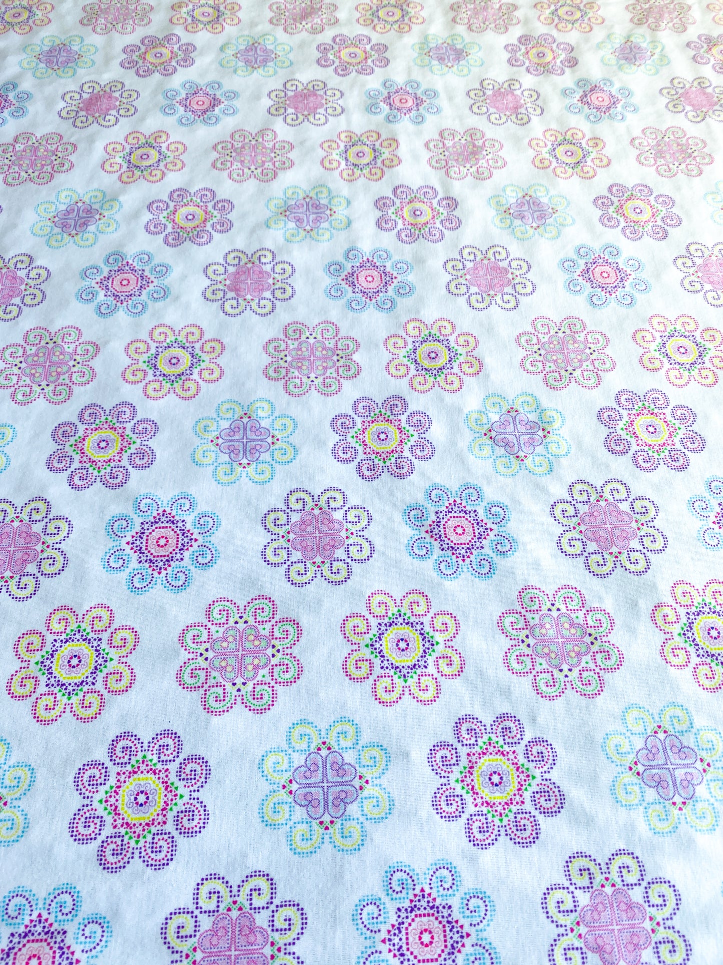 Swaddle Blanket - 42" x 42" - Hmong Inspired Design