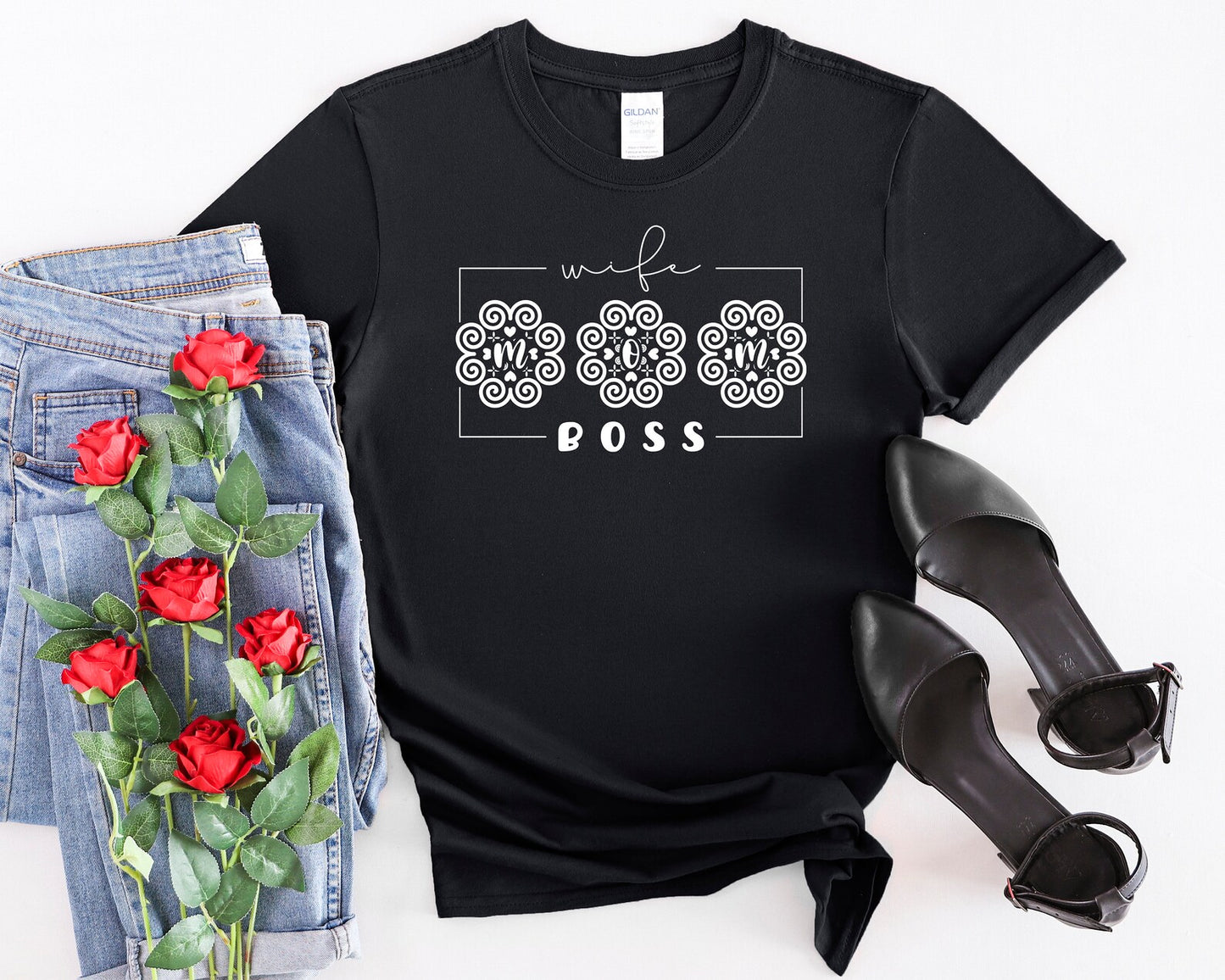 Wife Mom Boss, Mother, Positive Vibes, Empower, Hmong Inspired - Women, Unisex Shirt