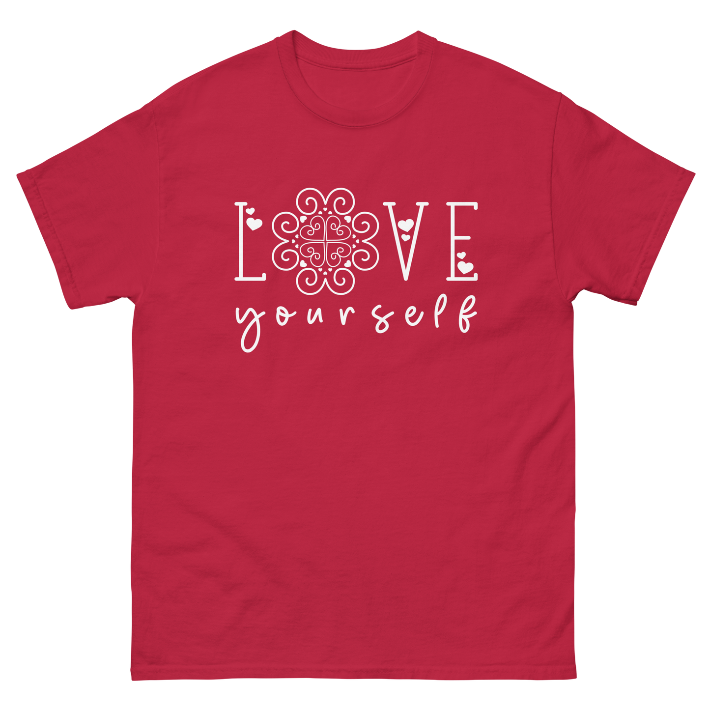 Adult Shirt - Love Yourself - Hmong Inspired (WHITE Design)