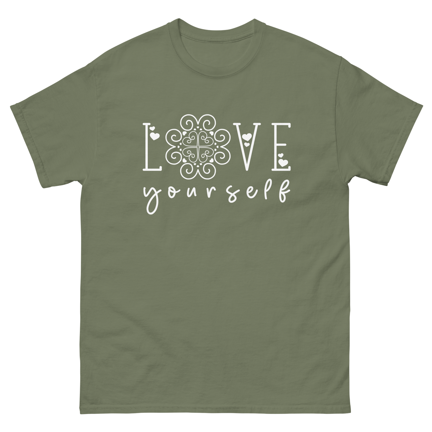 Adult Shirt - Love Yourself - Hmong Inspired (WHITE Design)