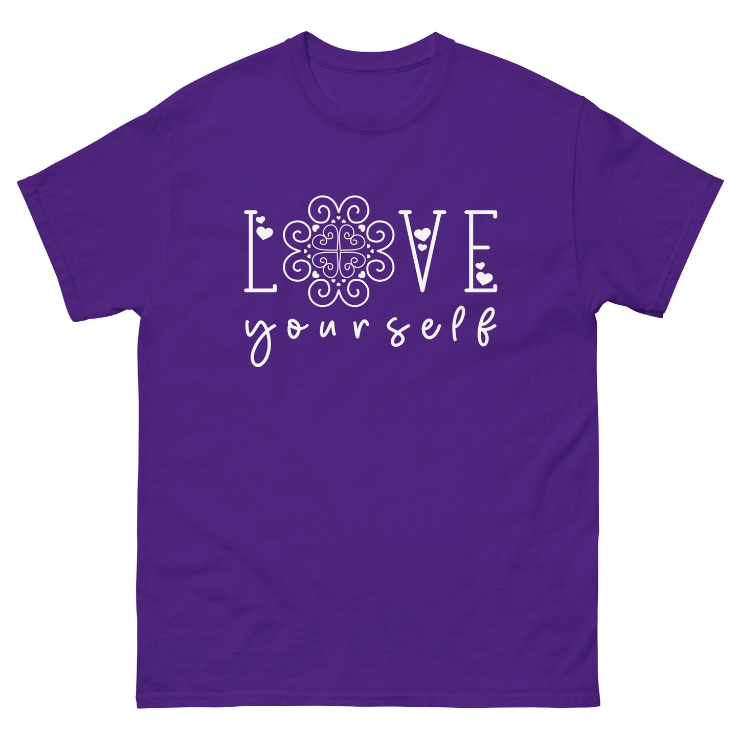Adult Shirt - Love Yourself - Hmong Inspired (WHITE Design)
