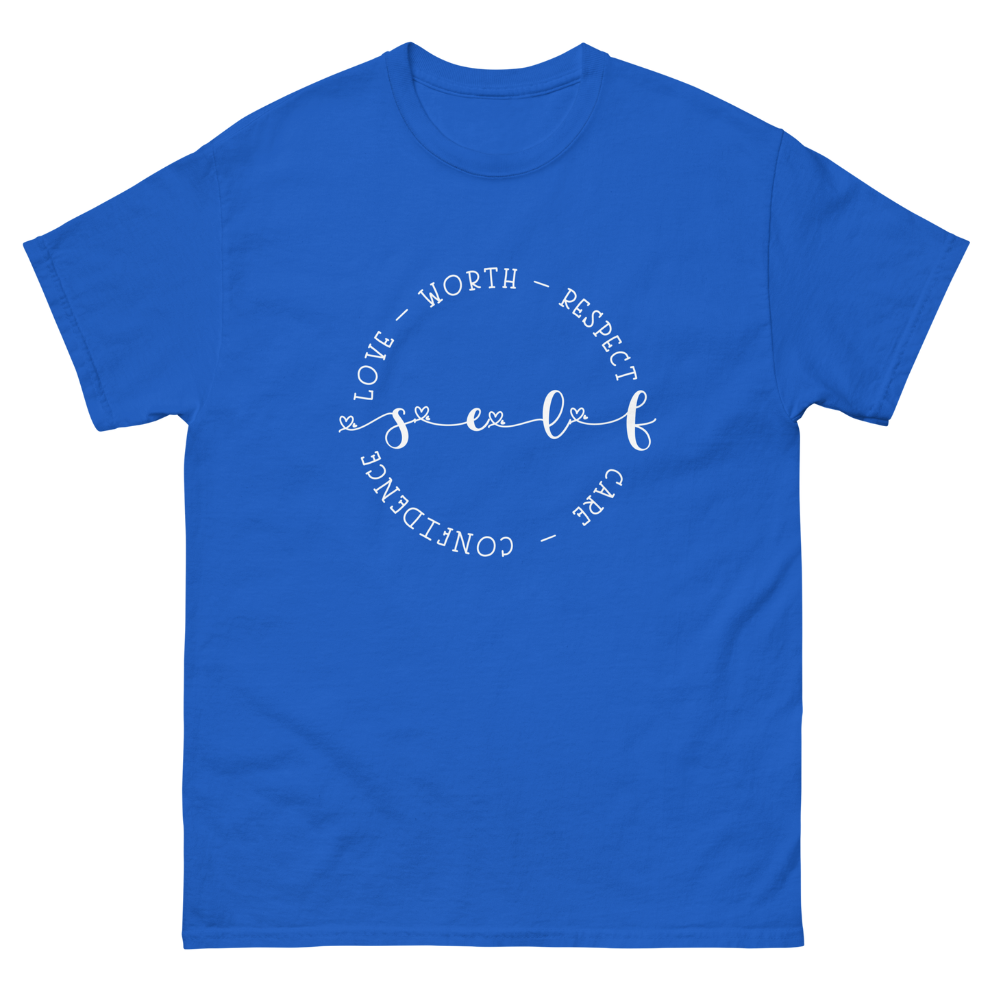 Adult Shirt - SELF Love Circle (WHITE Design)