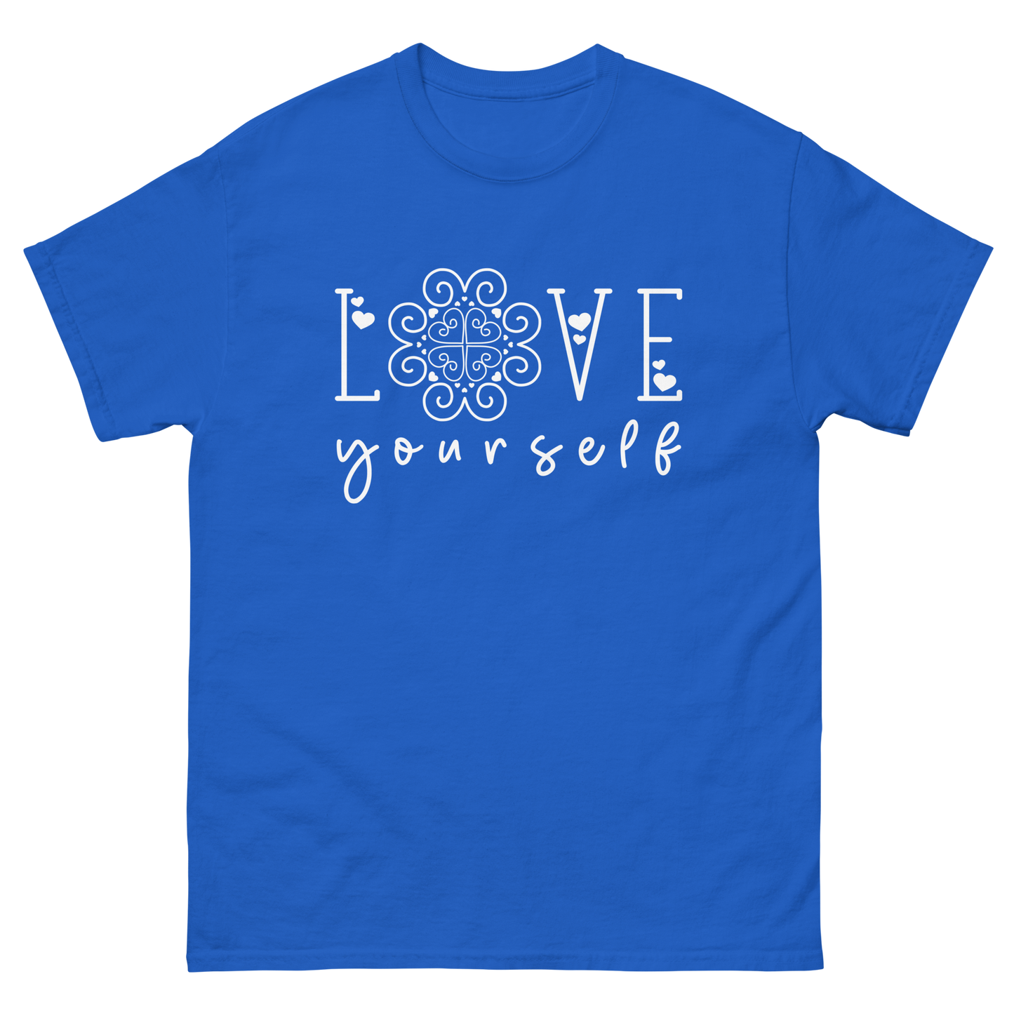 Adult Shirt - Love Yourself - Hmong Inspired (WHITE Design)