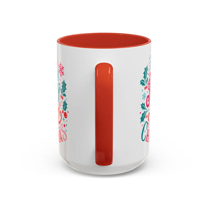 Coffee Mug Cup (11, 15oz) - Have a Holly Jolly Christmas - Retro Style Theme