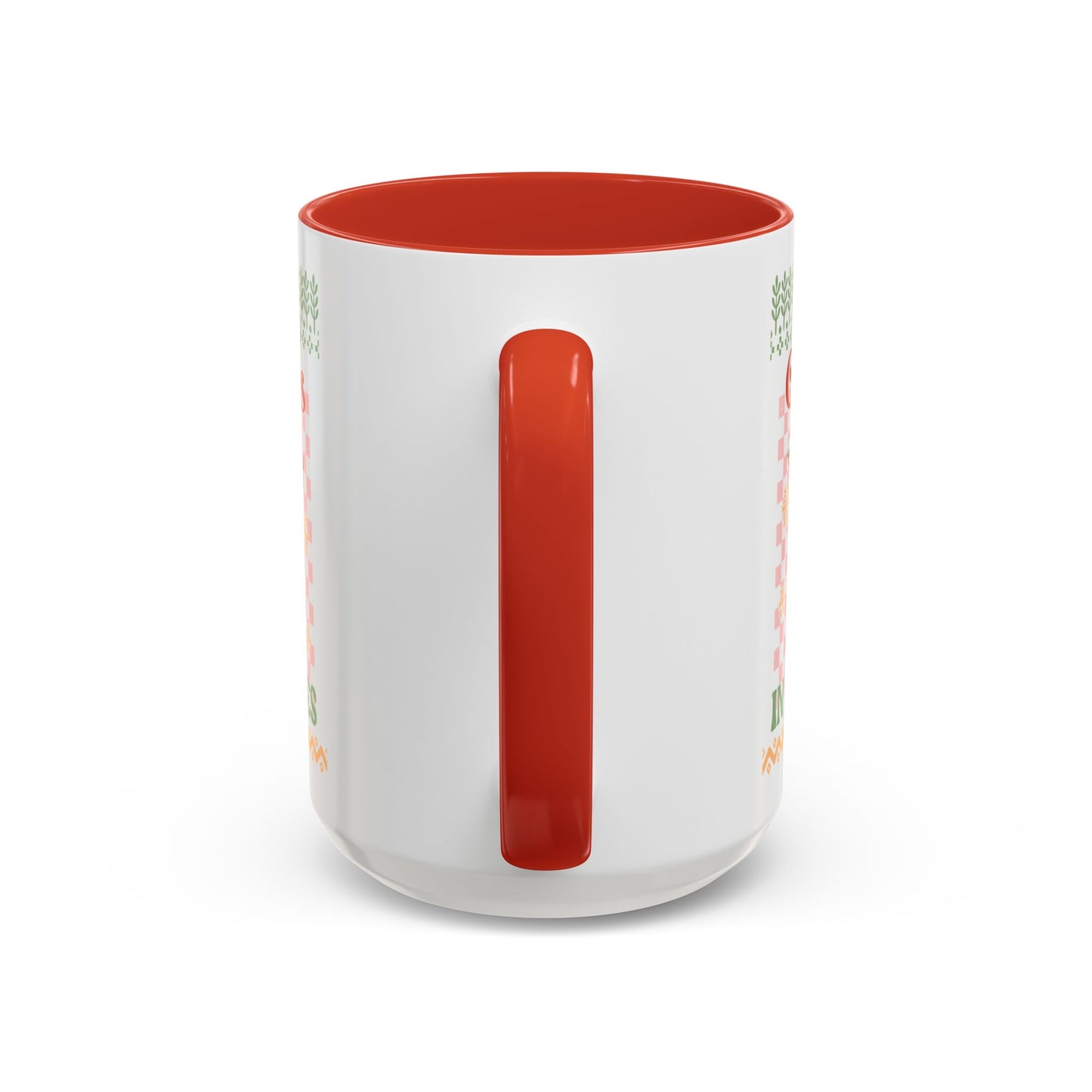 Coffee Mug Cup (11, 15oz) - Feeling Christmas in the Bones Retro Sweater Look Theme