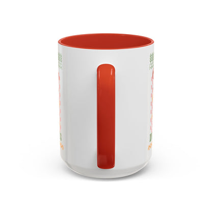 Coffee Mug Cup (11, 15oz) - Feeling Christmas in the Bones Retro Sweater Look Theme