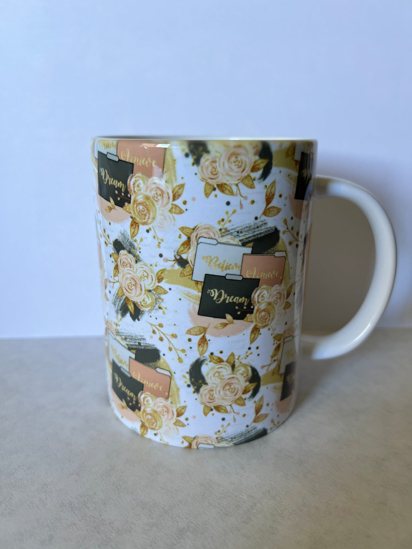 Mug 15oz White Ceramic - Boss Babe Planner Theme