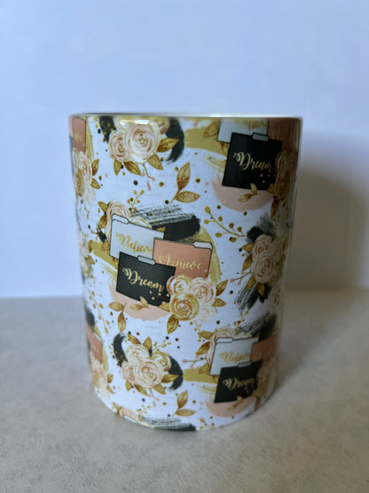 Mug 15oz White Ceramic - Boss Babe Planner Theme