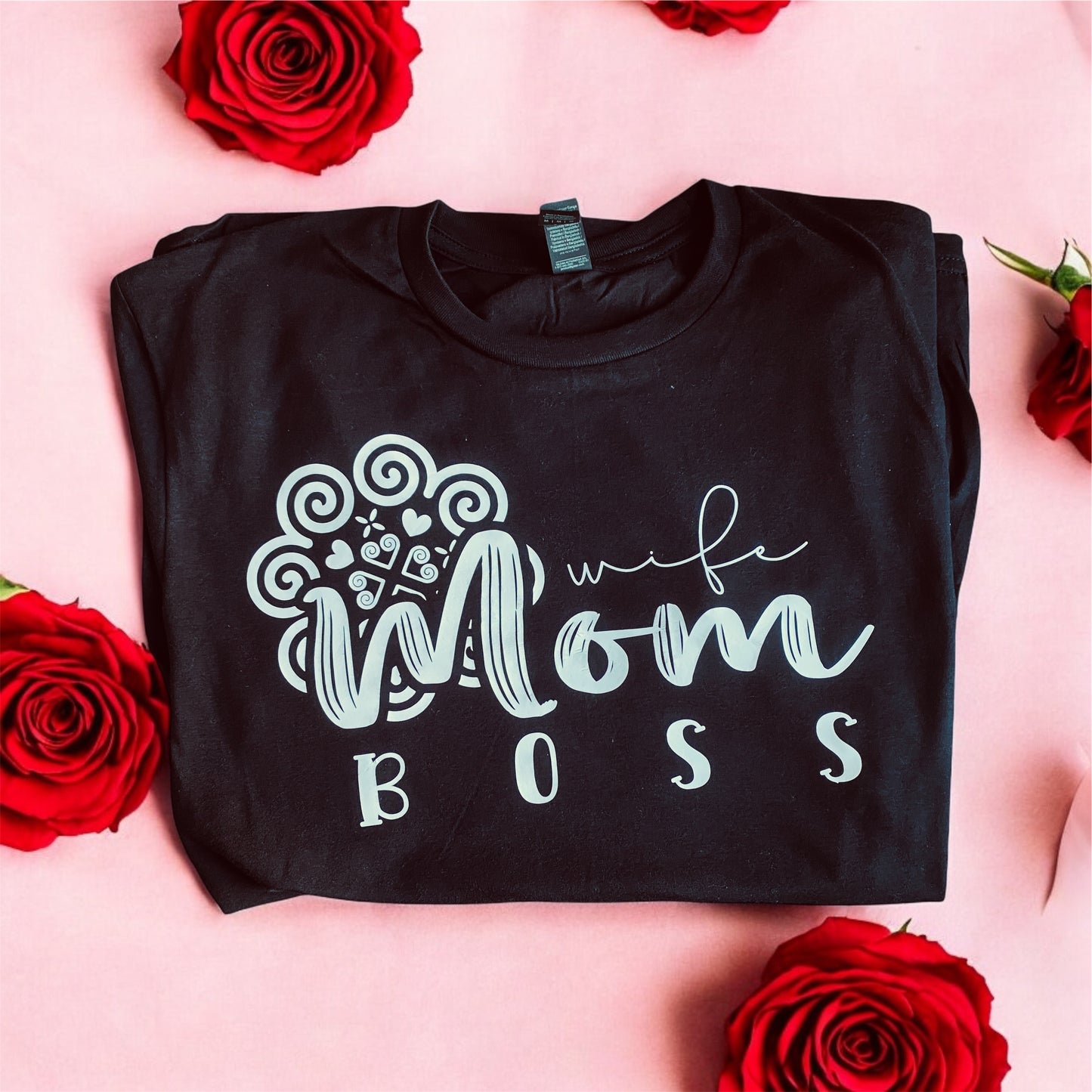 Wife Mom Boss, Mother, Positive Vibes, Empower, Hmong Inspired Design #2 - Women, Unisex Shirt