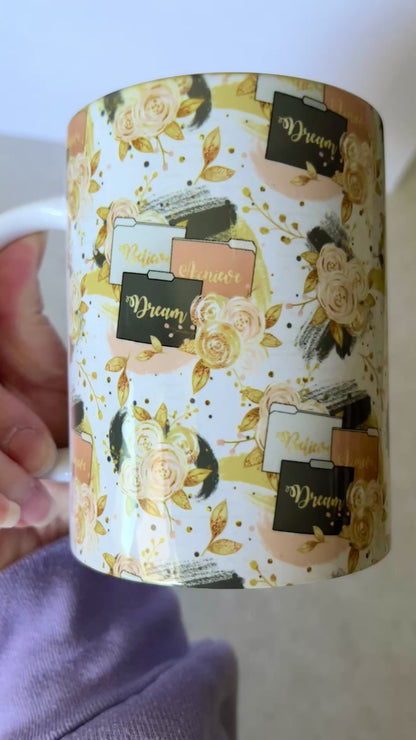 Mug 15oz White Ceramic - Boss Babe Planner Theme
